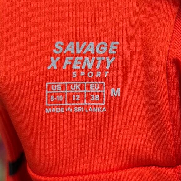 Savage X FENTY Red Hotline Mesh Jumpsuit Athleisure Activewear Medium 8/10 - Picture 8 of 8